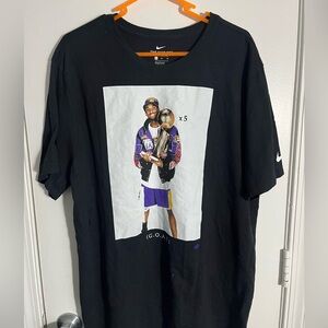 Nike Men's Rare Kobe Bryant Retirement G.O.A.T x5 T Shirt Size XL